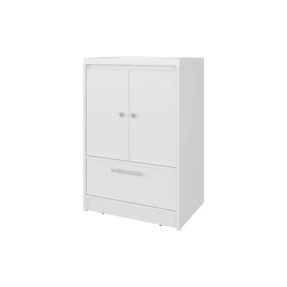 White 2- Door Freestanding Bathroom Vanity with Sink and Bottom Drawer vanity bathroom cabinet
White 2- Door Freestanding Bathroom Vanity with Sink and Bottom Drawer vanity bathroom cabinet