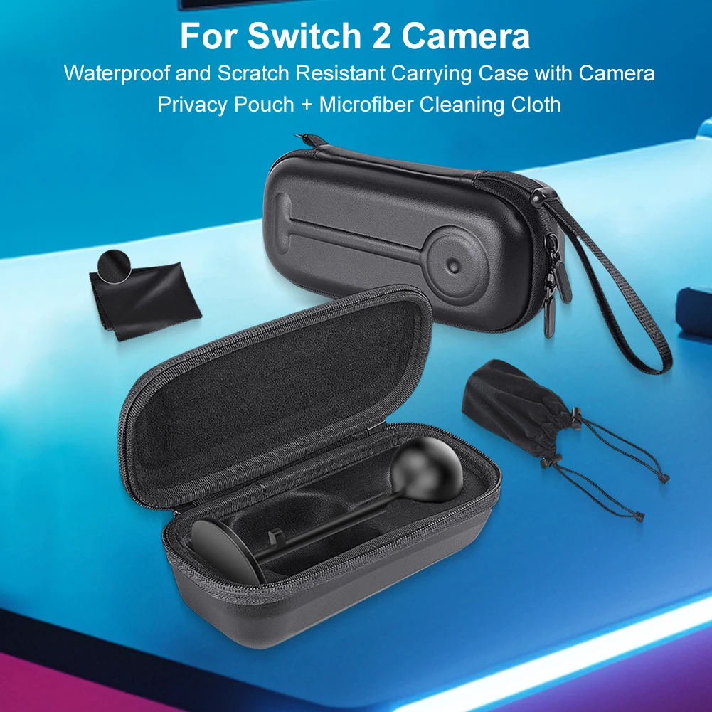 Travel Shell Portable Carrying Case with Lens Cloth Waterproof Hard Shell for Switch2 Accessories
Travel Shell Portable Carrying Case with Lens Cloth Waterproof Hard Shell for Switch2 Accessories