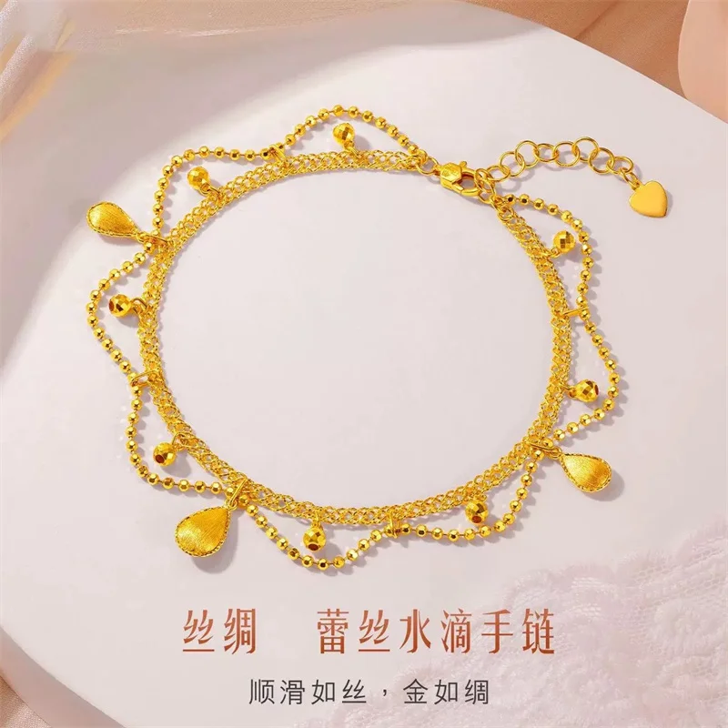 Antique 18K gold silk lace water droplet women's necklace bracelet, hollowed out tassel AU750 vintage collarbone chain
Antique 18K gold silk lace water droplet women's necklace bracelet, hollowed out tassel AU750 vintage collarbone chain