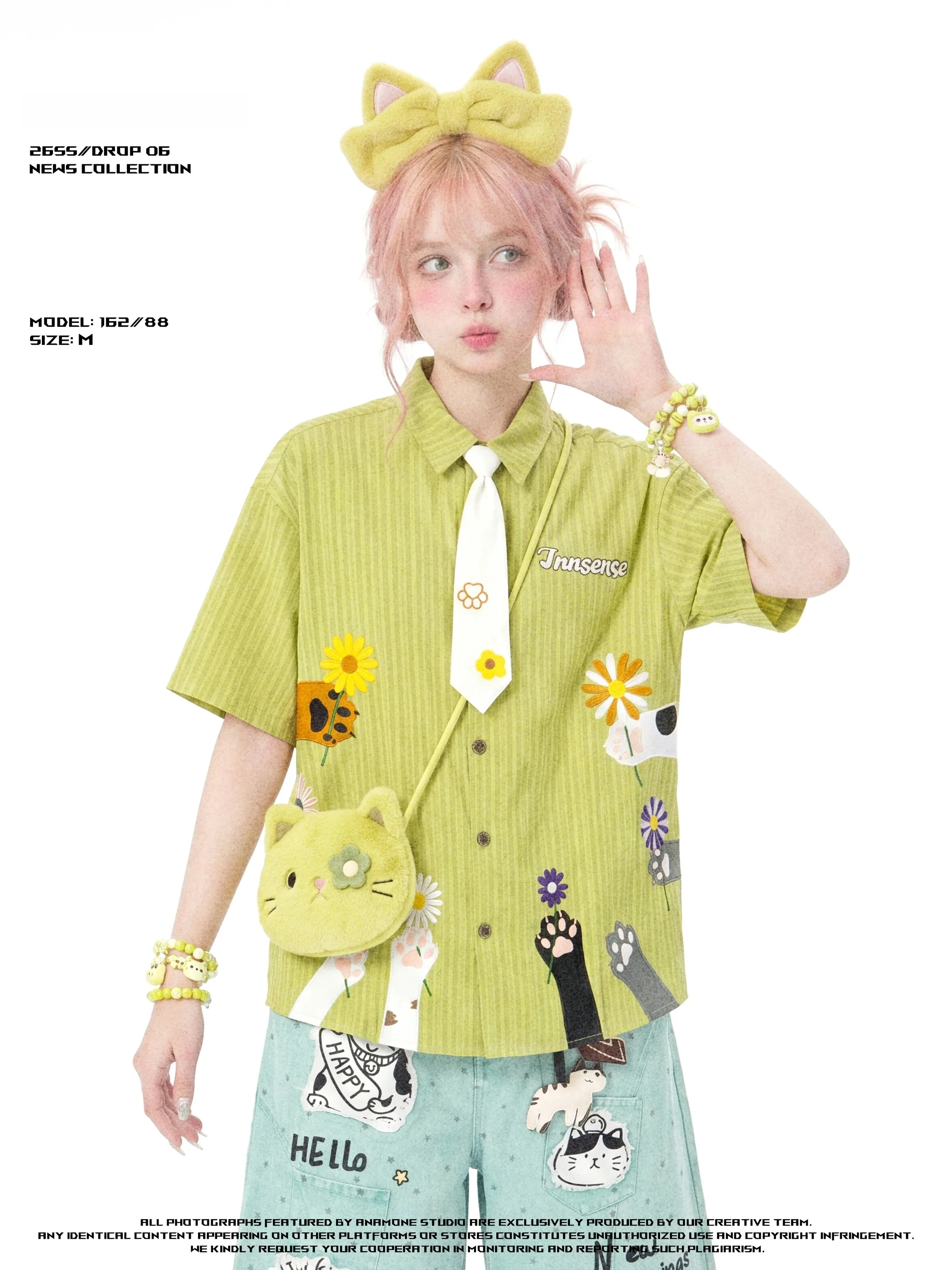 ANAMONE American Style Children's Fun Embroidered Short Sleeve Shirt Women Summer Loose College Style Casual Shirt Cotton Pur...
ANAMONE American Style Children's Fun Embroidered Short Sleeve Shirt Women Summer Loose College Style Casual Shirt Cotton Pur...