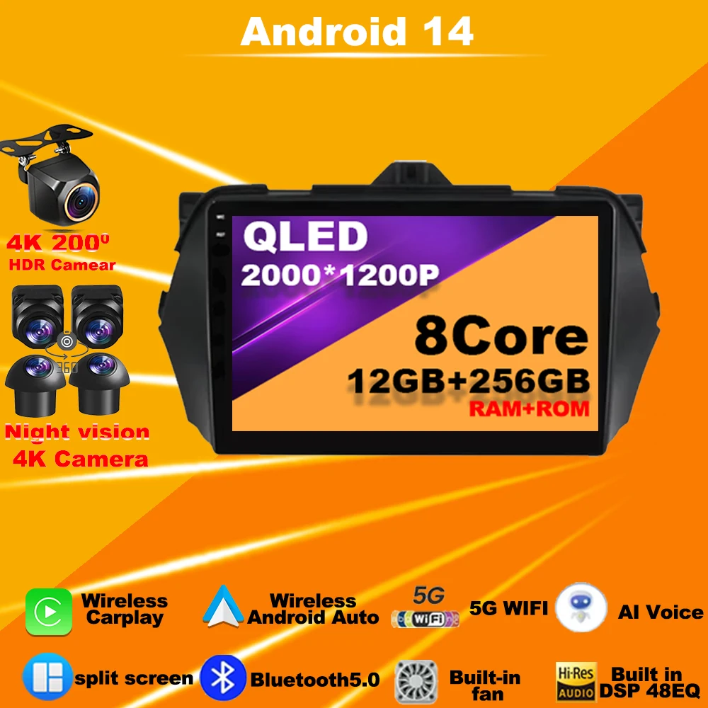 Car Radio Android 14 For Suzuki Alivio Ciaz 2014 - 2019 Multimedia Player Stereo Navigation GPS Touch Screen 4G WIFI Autoradio
Car Radio Android 14 For Suzuki Alivio Ciaz 2014 - 2019 Multimedia Player Stereo Navigation GPS Touch Screen 4G WIFI Autoradio