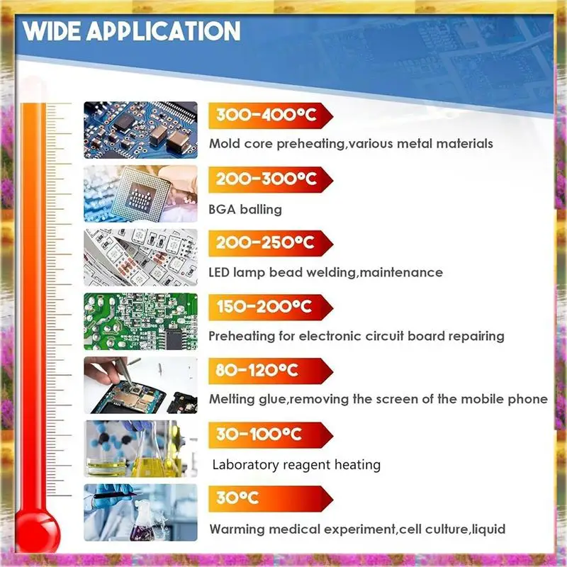 ABSU светодиодный микрокомпьютер, управляемый 350 Вт, паяльная плита, станция предварительного нагрева, электросварочный нагреватель для лабораторного использования, вилка стандарта США
ABSU светодиодный микрокомпьютер, управляемый 350 Вт, паяльная плита, станция предварительного нагрева, электросварочный нагреватель для лабораторного использования, вилка стандарта США