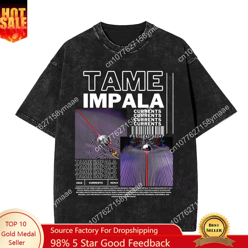 VintageWashed Pop Rock Band Tame Impala Currents Graphic Print T Shirts Men Women Casual Cotton Oversized Short Sleeve T-shirt
VintageWashed Pop Rock Band Tame Impala Currents Graphic Print T Shirts Men Women Casual Cotton Oversized Short Sleeve T-shirt