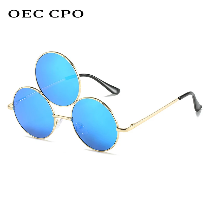 OEC CPO Vintage Round Sunglasses New Women Men Trends Three Lenses Hip Hop Sun Glasses Female Punk Metal Mirror Eyewear UV400
OEC CPO Vintage Round Sunglasses New Women Men Trends Three Lenses Hip Hop Sun Glasses Female Punk Metal Mirror Eyewear UV400