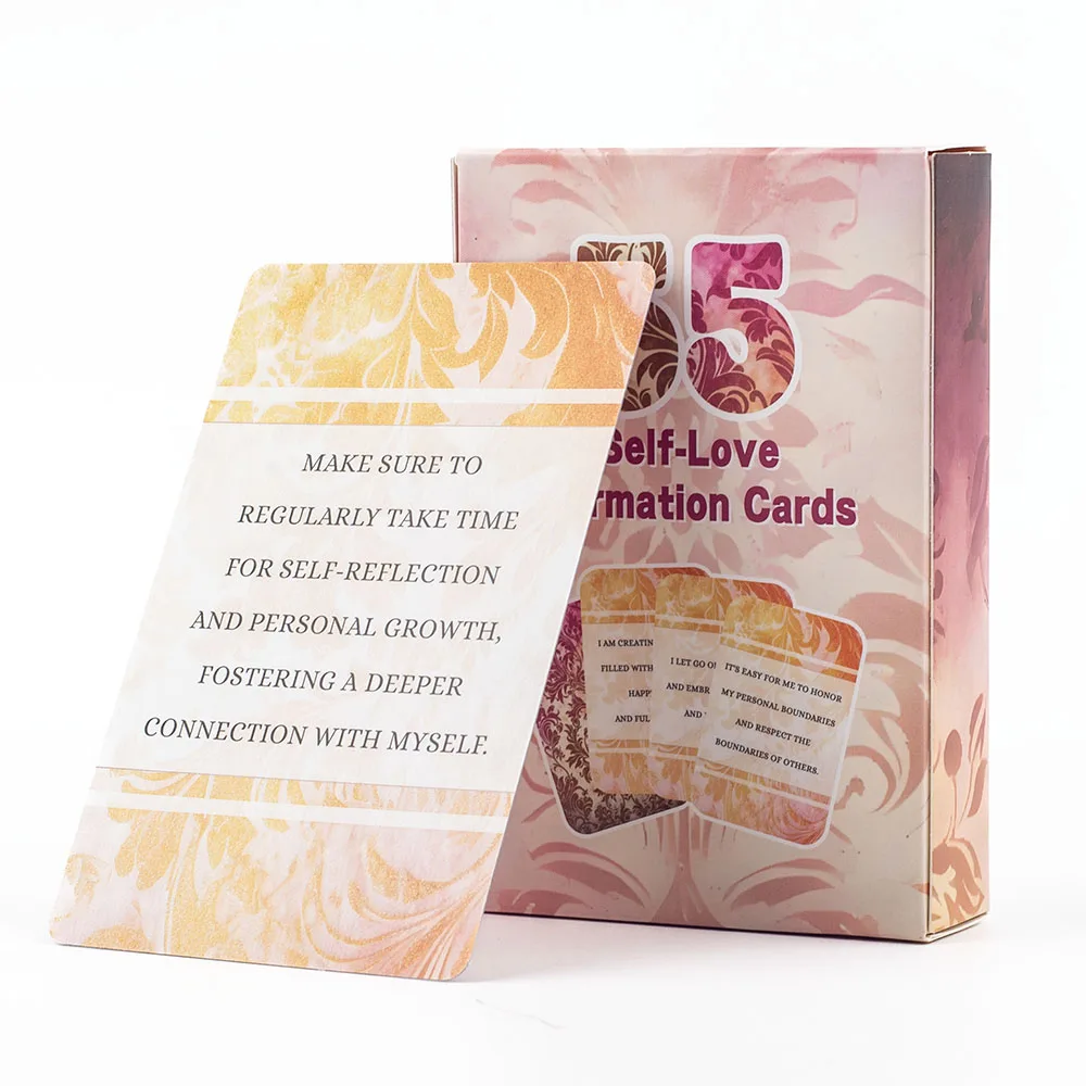 55 Self-Love Affirmation Cards Positive Mental Health Quotes Self-Care Emotional Support Tool Daily Self-Acceptance Board Game
55 Self-Love Affirmation Cards Positive Mental Health Quotes Self-Care Emotional Support Tool Daily Self-Acceptance Board Game