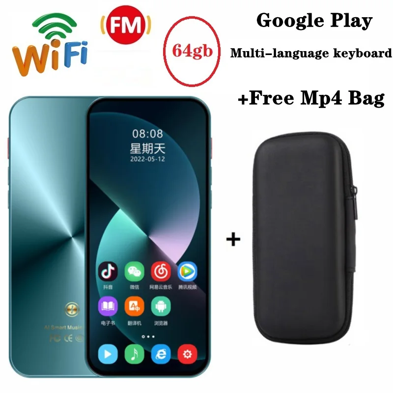 Mp4-плеер, Bluetooth, Wi-Fi, сенсорный экран Android, Hi-Fi металлический музыкальный рекордер 64 ГБ, mp3-видеоплеер, TF-карта, динамик, бесплатное приложение, сумка Mp4
Mp4-плеер, Bluetooth, Wi-Fi, сенсорный экран Android, Hi-Fi металлический музыкальный рекордер 64 ГБ, mp3-видеоплеер, TF-карта, динамик, бесплатное приложение, сумка Mp4
