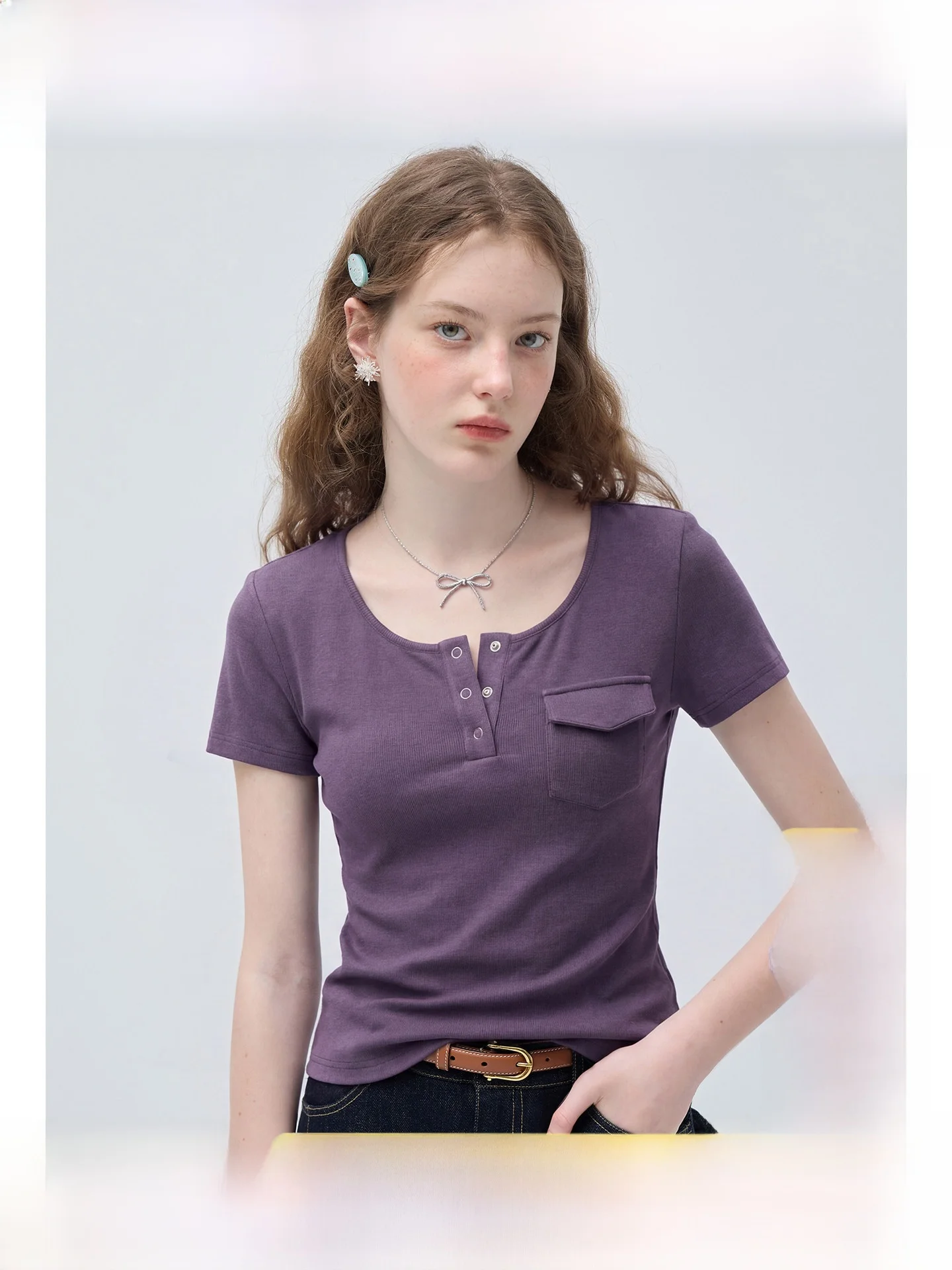 plus Size Women's Square Neck T-Shirt Slimming Short Sleeve Korean Style Commute Pure Color Summer New Arrival Versatile Top
plus Size Women's Square Neck T-Shirt Slimming Short Sleeve Korean Style Commute Pure Color Summer New Arrival Versatile Top