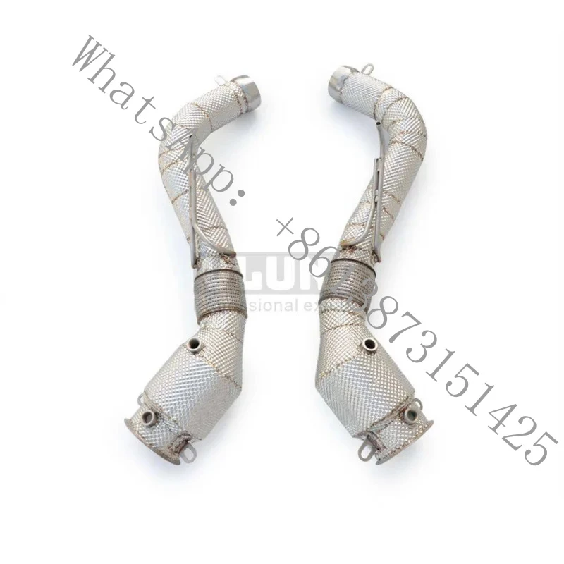 Custom P1 3.8T VLUNG 2013-2015 exhaust downpipe with heat insulation, enhances performance
Custom P1 3.8T VLUNG 2013-2015 exhaust downpipe with heat insulation, enhances performance