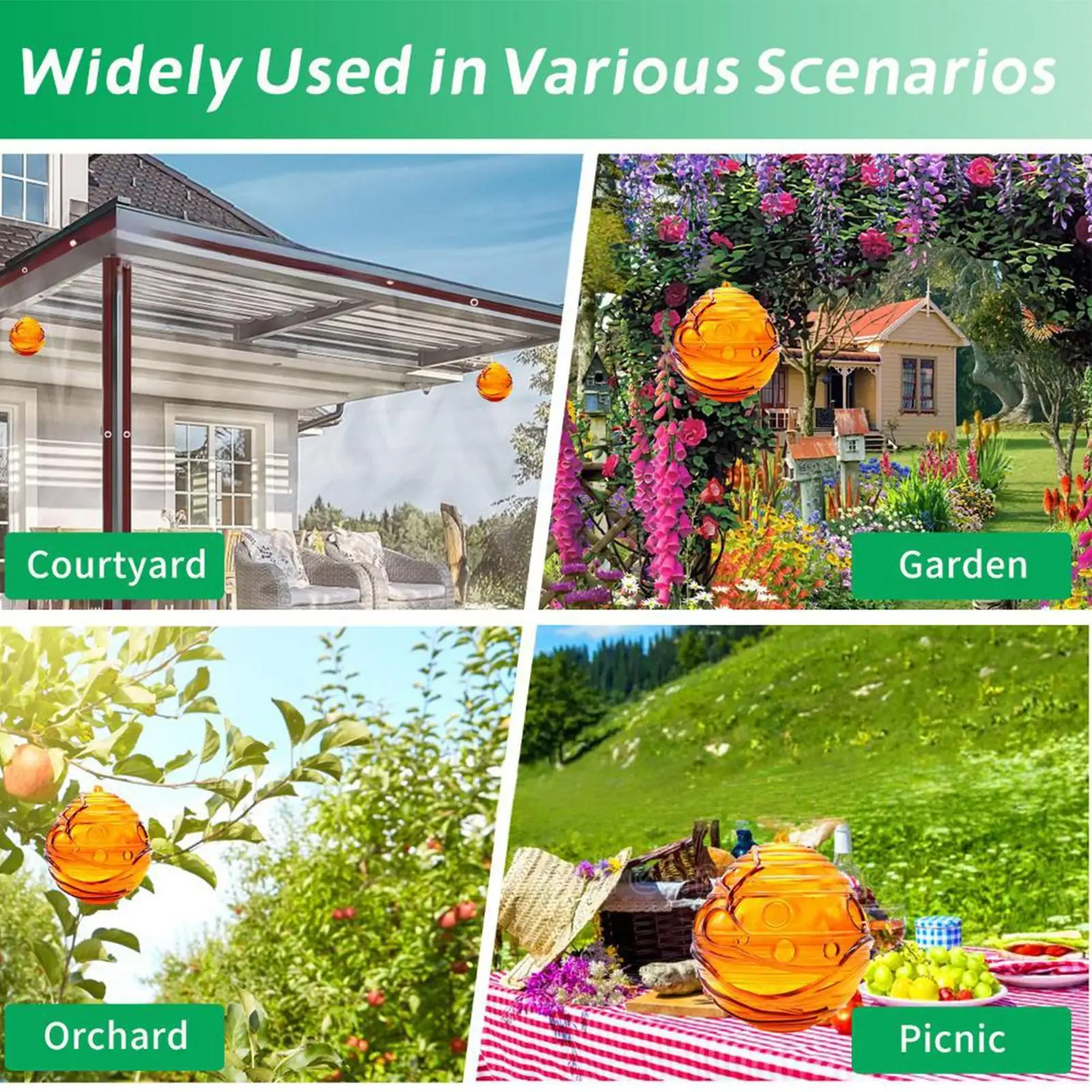 Wasp Catchers For Outside 2 Pieces Hornet Catcher Gourd Shape Hangable Bee Control For Yard Farm Lawn Eave Fruit Grove Garden
Wasp Catchers For Outside 2 Pieces Hornet Catcher Gourd Shape Hangable Bee Control For Yard Farm Lawn Eave Fruit Grove Garden