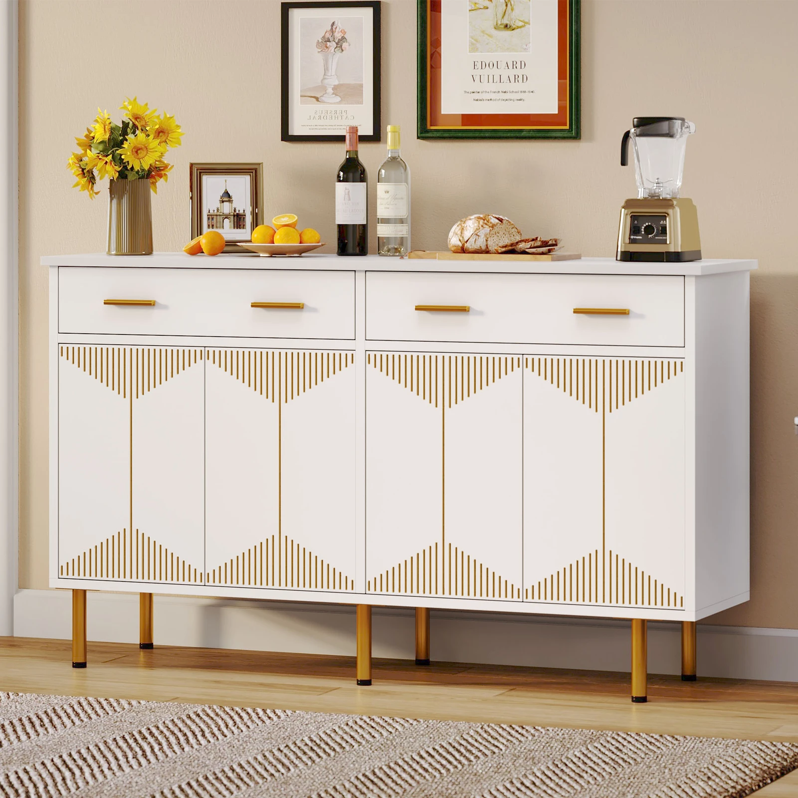 55 inch Coffee Bar Cabinet Storage Sideboard Buffet Kitchen Cupboard TV Stand
55 inch Coffee Bar Cabinet Storage Sideboard Buffet Kitchen Cupboard TV Stand