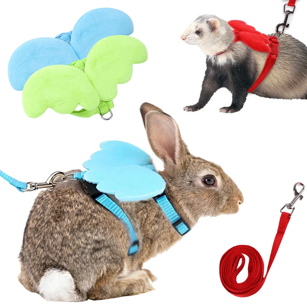 Hamster Rabbit Angel Wings Harness Leash Collar Chest Strap Traction Rope for Bunny Ferret Rat Cat Duck Lead Pet Supplies Items
Hamster Rabbit Angel Wings Harness Leash Collar Chest Strap Traction Rope for Bunny Ferret Rat Cat Duck Lead Pet Supplies Items