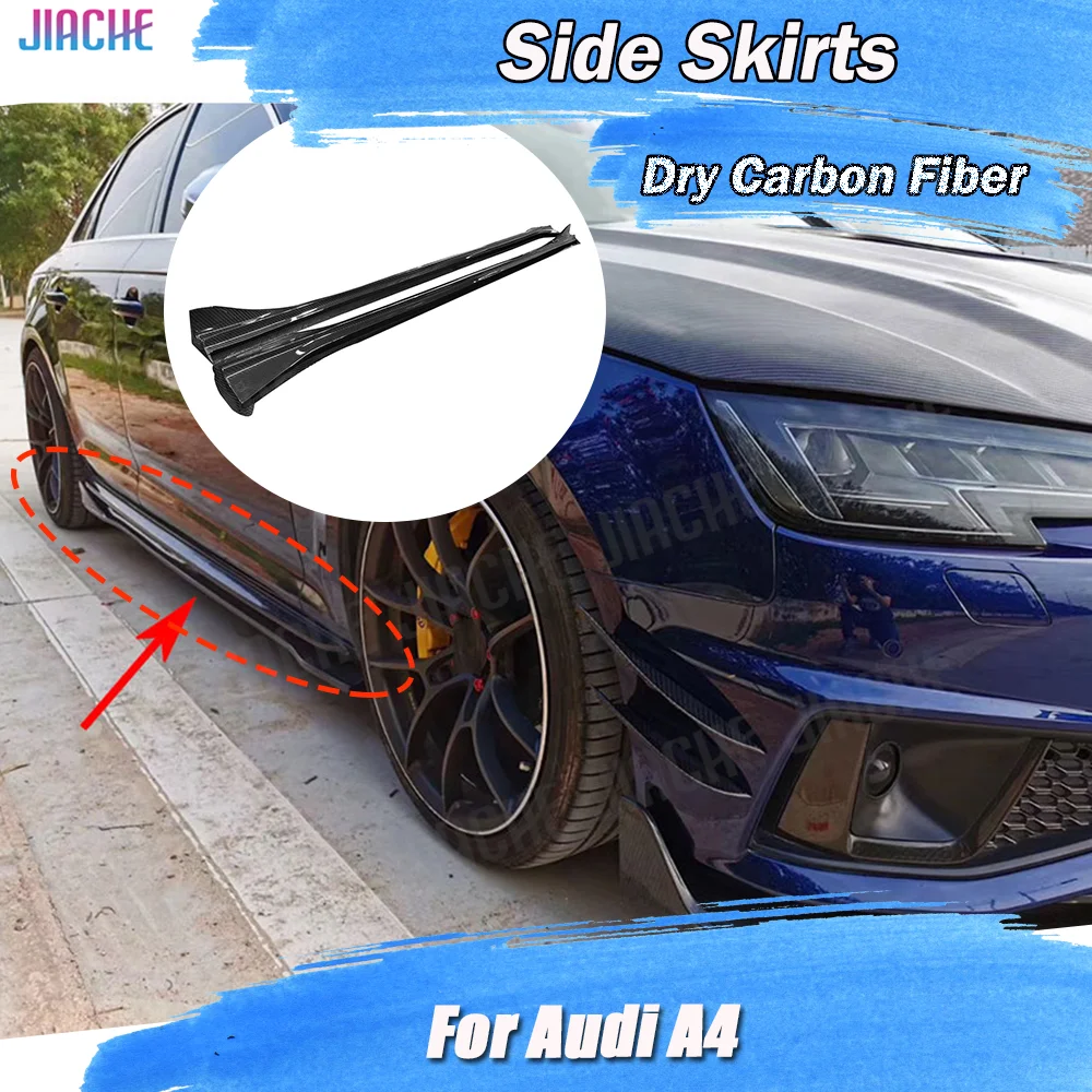 Dry Carbon Side Skirts Spoiler For Audi A4 Sline Sport S4 Sedan B10 2019 2020 Fiber Glass Door Bumper Lip Covers Car Styling
Dry Carbon Side Skirts Spoiler For Audi A4 Sline Sport S4 Sedan B10 2019 2020 Fiber Glass Door Bumper Lip Covers Car Styling