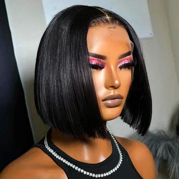 Straight 13x4 Lace Front Wig Short Bob Human Hair Wigs Bone Straight Brazilian Remy PrePlucked Wig PrePlucked HD Lace Wigs Woman
Straight 13x4 Lace Front Wig Short Bob Human Hair Wigs Bone Straight Brazilian Remy PrePlucked Wig PrePlucked HD Lace Wigs Woman