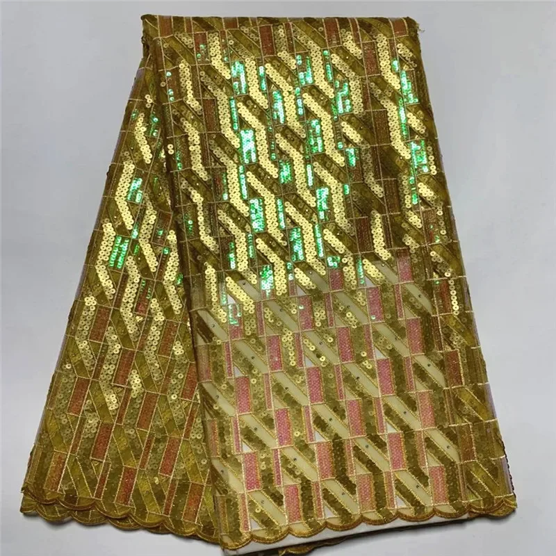 5 Yard Hot Selling French Lace With Sequins African Tulle Cord Guipure Lace Net Embroidered Fabric For Wedding Party PSJF041503
5 Yard Hot Selling French Lace With Sequins African Tulle Cord Guipure Lace Net Embroidered Fabric For Wedding Party PSJF041503