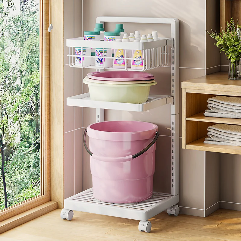 Carbon Steel Laundry Shelf - Sturdy Adjustable Washer Side Table Scandinavian Bathroom Organizer for Basin & Cleaning Supplies
Carbon Steel Laundry Shelf - Sturdy Adjustable Washer Side Table Scandinavian Bathroom Organizer for Basin & Cleaning Supplies