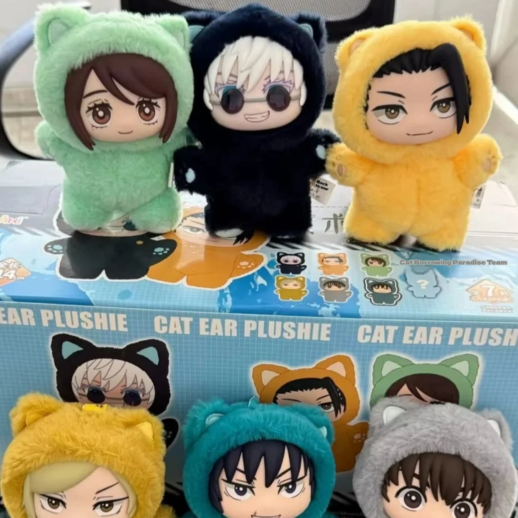 BANDAI дзюдзюцу кайсен 2, плюшевая серия с кошачьими ушками, слепая коробка, загадочная коробка, украшение для комнаты с персонажами аниме, детский подарок на Хэллоуин
BANDAI дзюдзюцу кайсен 2, плюшевая серия с кошачьими ушками, слепая коробка, загадочная коробка, украшение для комнаты с персонажами аниме, детский подарок на Хэллоуин