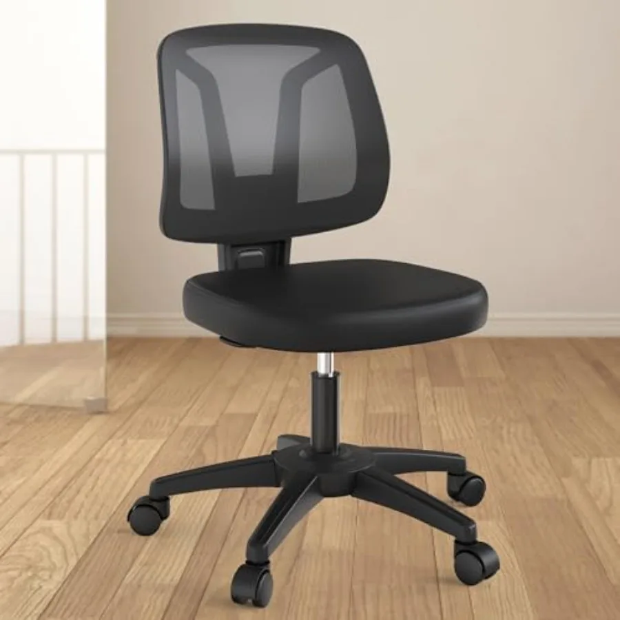 Swivel Armless Desk Office Chair Without Arms Adjustable Height and Lumbar Support for Home
Swivel Armless Desk Office Chair Without Arms Adjustable Height and Lumbar Support for Home