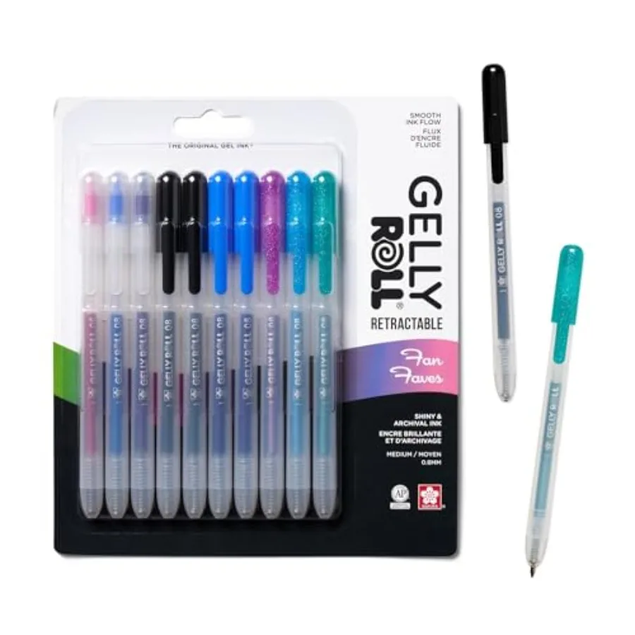 Gelly Roll Retractable Gel Pens ed - - Medium Point Ink Pen for Journaling, Art, Calligraphy, or Drawing - Glitter, Metallic, B
Gelly Roll Retractable Gel Pens ed - - Medium Point Ink Pen for Journaling, Art, Calligraphy, or Drawing - Glitter, Metallic, B