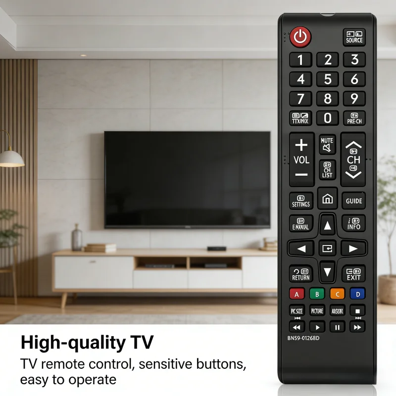 BN59-01268D TV Remote Controller for Samsung, Replacement for MU8000 MU9000 Q7F Q8C LED Smart TV, Plug & Play Fernbedienung
BN59-01268D TV Remote Controller for Samsung, Replacement for MU8000 MU9000 Q7F Q8C LED Smart TV, Plug & Play Fernbedienung