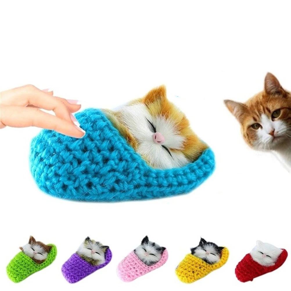 Cute Sleeping Cat in Slipper Mini Kitten Shoe Hand Sound Christmas Party Wedding Teaching Tool Stuffed Animal
Cute Sleeping Cat in Slipper Mini Kitten Shoe Hand Sound Christmas Party Wedding Teaching Tool Stuffed Animal