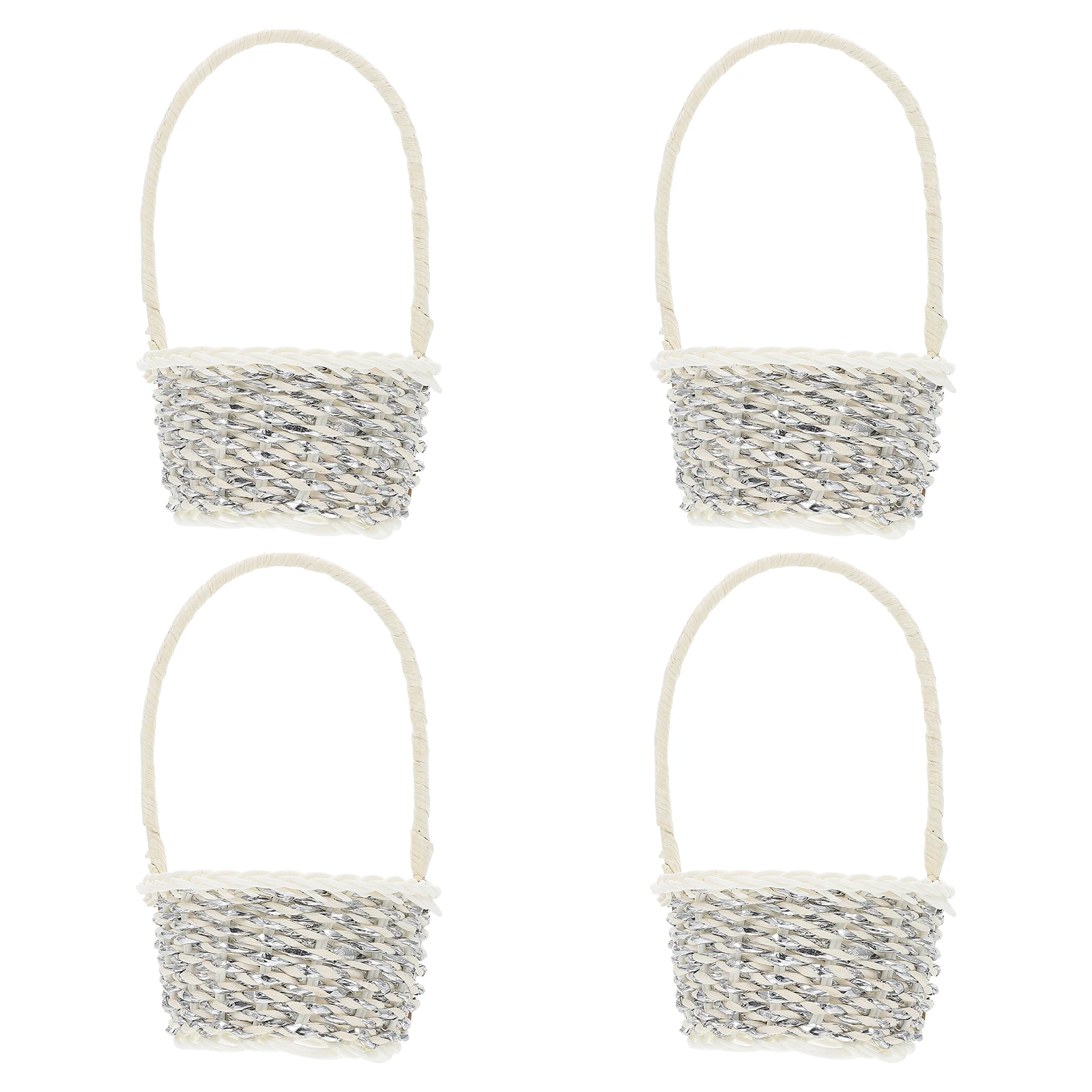 4 Pcs Baskets Weaving Woven Portable Household Storage Countertop Natural Practical Flower Storage Hand Basket
4 Pcs Baskets Weaving Woven Portable Household Storage Countertop Natural Practical Flower Storage Hand Basket