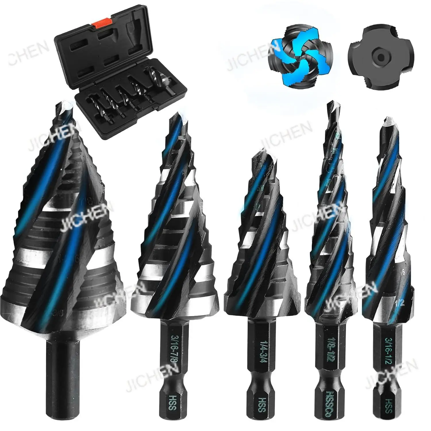 Высокоскоростная подшипниковая сталь HSS4341, шлицевая ступенчатая дрель из нержавеющей стали, четыре шлицевая развертка
Высокоскоростная подшипниковая сталь HSS4341, шлицевая ступенчатая дрель из нержавеющей стали, четыре шлицевая развертка