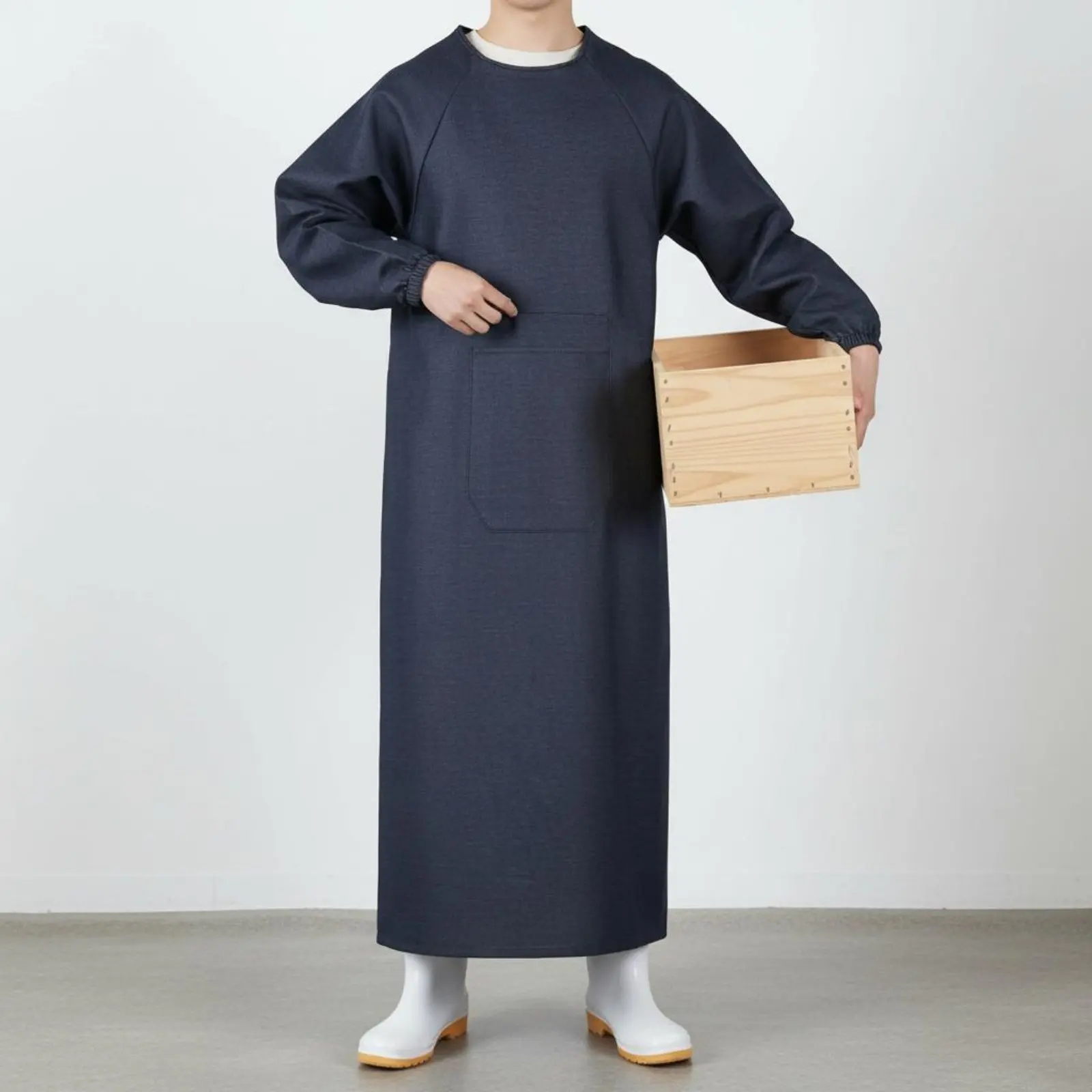 Long Sleeve Cotton Twill Apron Long-Lasting Cotton Twill Work Gown Workwear Stain-Resistant Safety Smock Dustproof for Mechanics
Long Sleeve Cotton Twill Apron Long-Lasting Cotton Twill Work Gown Workwear Stain-Resistant Safety Smock Dustproof for Mechanics