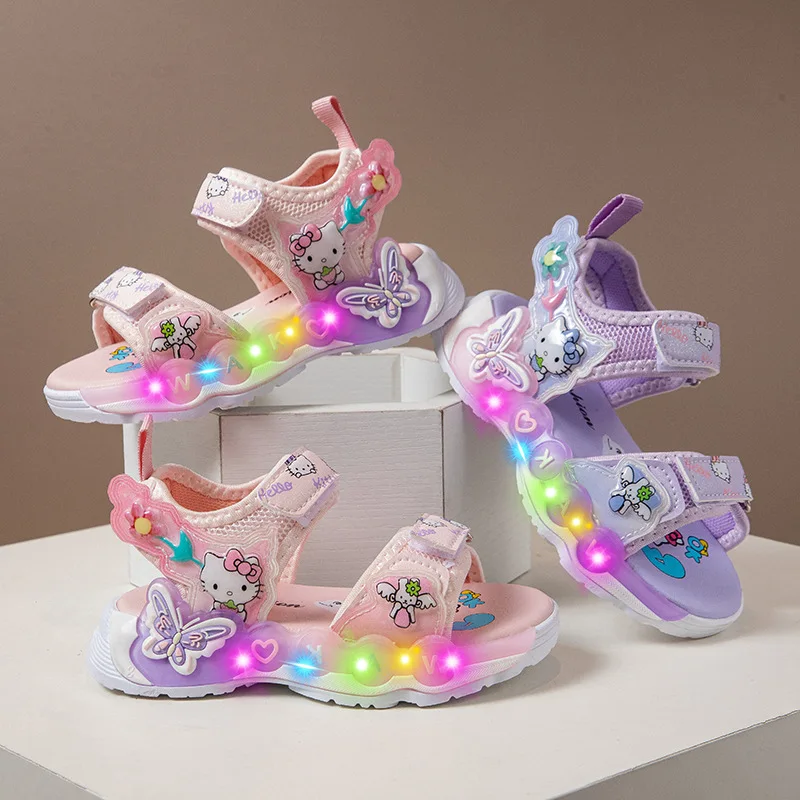 Anime Hello Kitty Summer Kids Beach Shoes Led Light Sneakers Girls Sandals Children's Casual Shoes Anti-Slip Outdoor Shoes Gift
Anime Hello Kitty Summer Kids Beach Shoes Led Light Sneakers Girls Sandals Children's Casual Shoes Anti-Slip Outdoor Shoes Gift