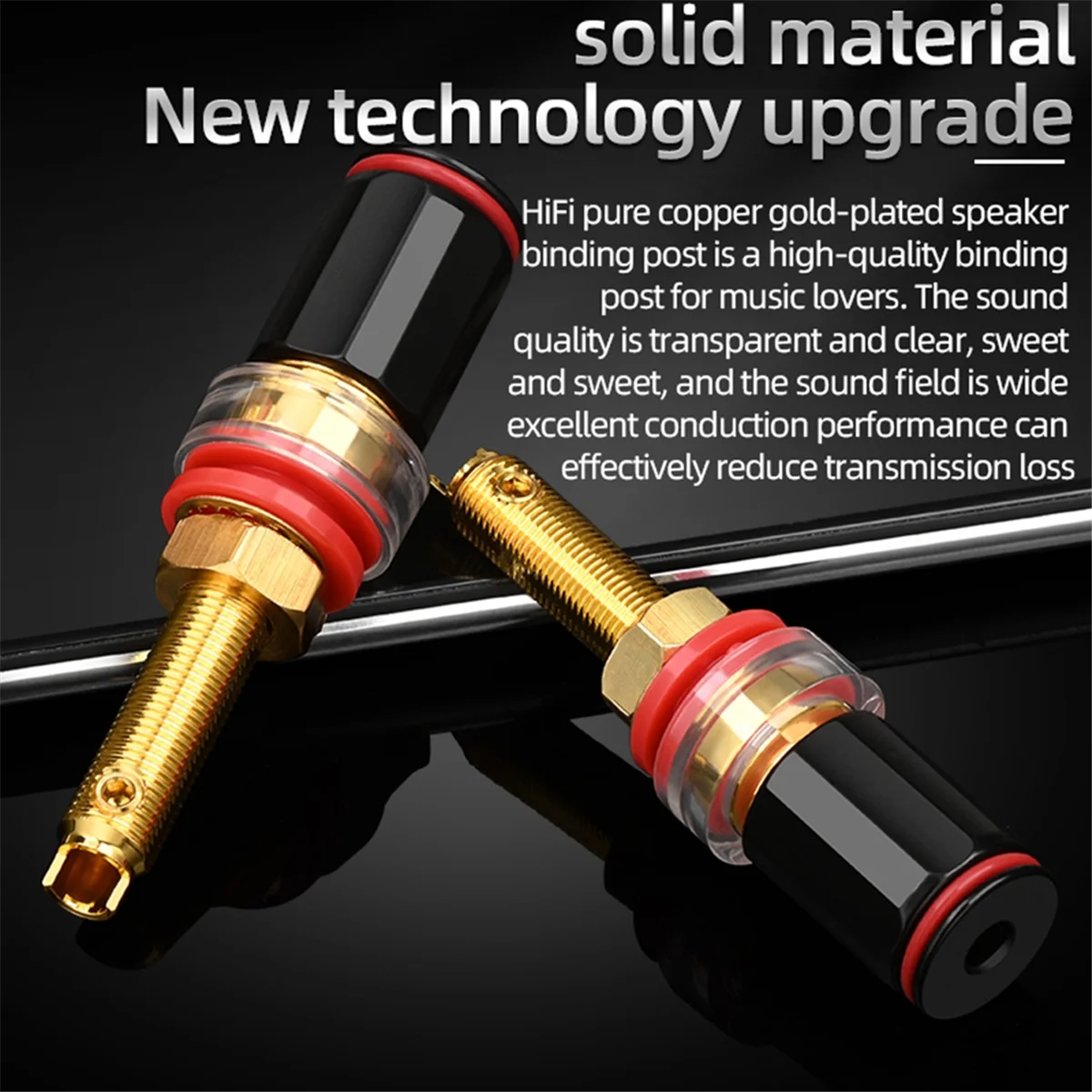 4Pcs Hifi Speaker Terminal Binding Post Pure Copper Gold Plated Amplifier Connector for Female Banana Jack Plug HOT
4Pcs Hifi Speaker Terminal Binding Post Pure Copper Gold Plated Amplifier Connector for Female Banana Jack Plug HOT