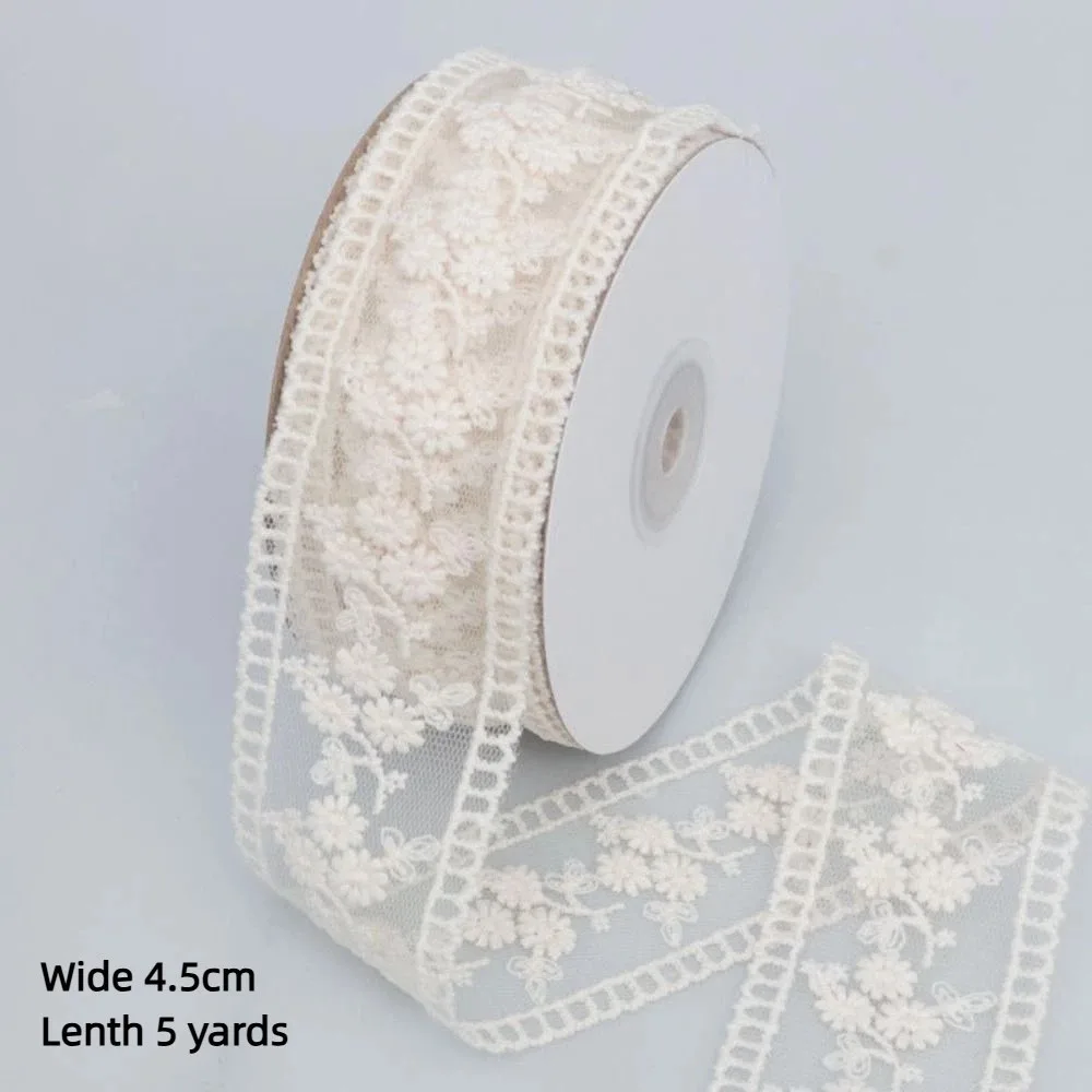 DIY Jacquard Hollow Lace Ribbon Embroidery Handmade Edge Ribbon Sewing Tulle Fabric Bow Hair Accessories
DIY Jacquard Hollow Lace Ribbon Embroidery Handmade Edge Ribbon Sewing Tulle Fabric Bow Hair Accessories