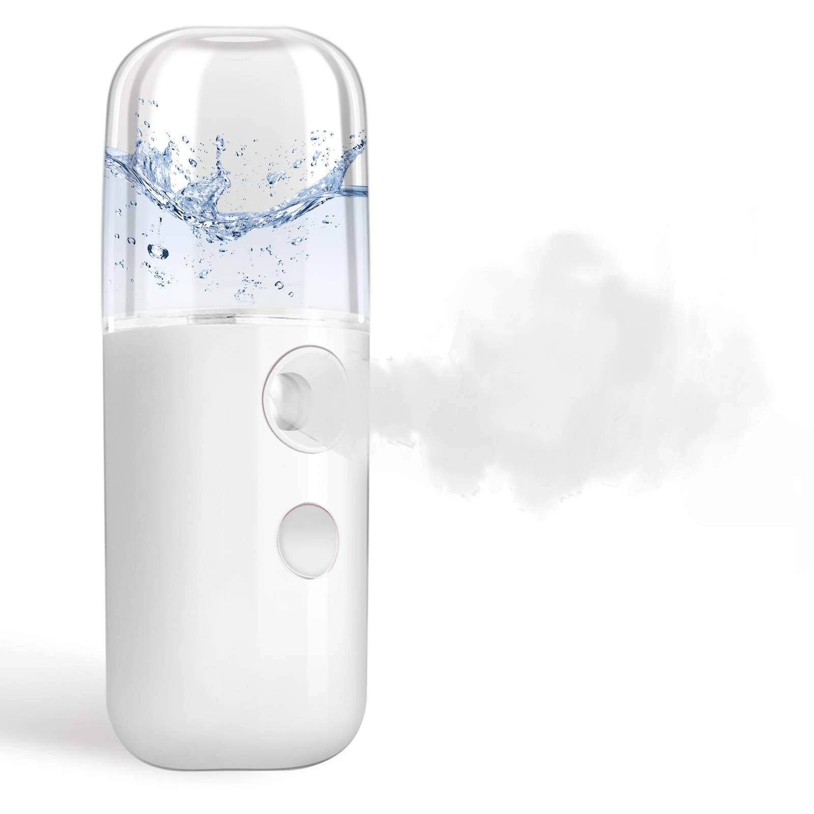 Nano Facial Steamer, Handy Mini Mister, USB Rechargeable Mist Sprayer, 30ml Visual Water Tank Moisturizing&Hydrating for Face, Daily Makeup, Skin Care, Eyelash Extensions-White
Nano Facial Steamer, Handy Mini Mister, USB Rechargeable Mist Sprayer, 30ml Visual Water Tank Moisturizing&Hydrating for Face, Daily Makeup, Skin Care, Eyelash Extensions-White