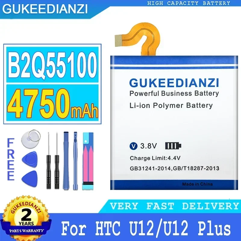 Аккумуляторы для мобильных телефоновB2Q55100 B2Q 55100 4750 мАч для HTC U12 + U12 Plus, аккумулятор для смартфона
Аккумуляторы для мобильных телефоновB2Q55100 B2Q 55100 4750 мАч для HTC U12 + U12 Plus, аккумулятор для смартфона