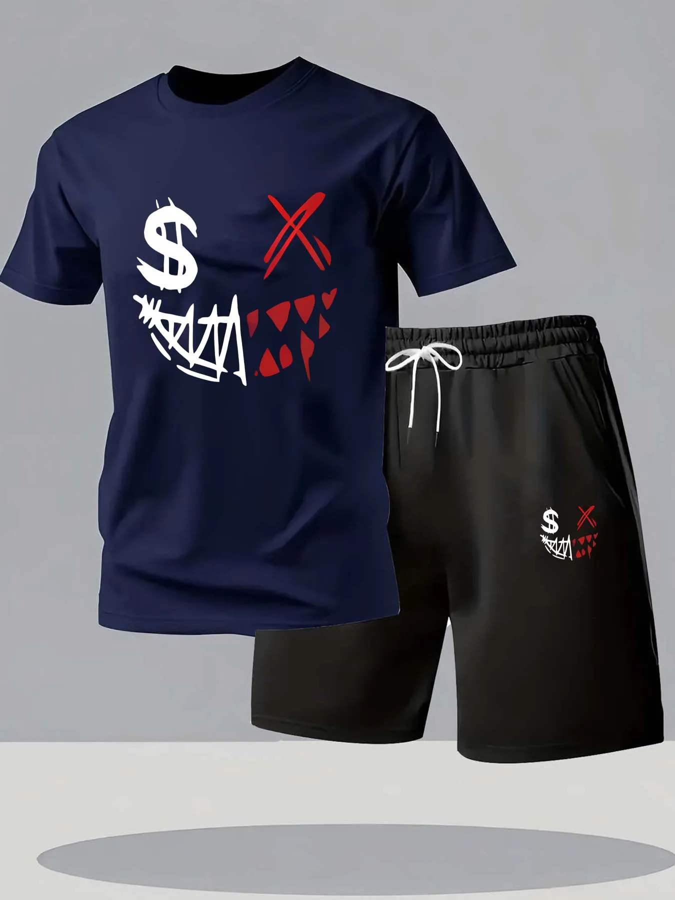 Men's Summer Fashionable Oversized Cotton T-shirt And Shorts Set Harajuku Style O-neck Print Top Classic And Fun Outfit
Men's Summer Fashionable Oversized Cotton T-shirt And Shorts Set Harajuku Style O-neck Print Top Classic And Fun Outfit