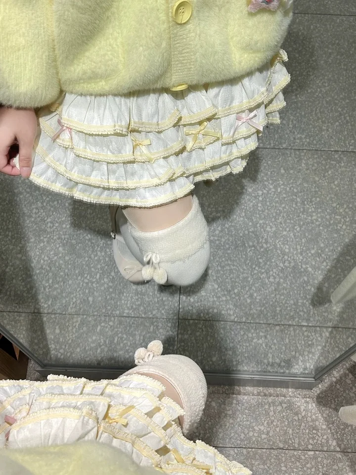 SOIOMES Goose Yellow Gentle Style Girlish Feeling Slimming Lace Fluffy Cake Skirt Sweet and Cute Short Skirt
SOIOMES Goose Yellow Gentle Style Girlish Feeling Slimming Lace Fluffy Cake Skirt Sweet and Cute Short Skirt