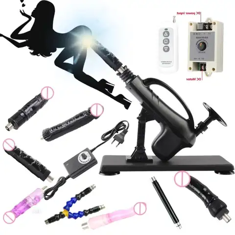 FREDORCH Automatic Sex Machine 3XLR Connect Remote Control Thrusting Telescopic Vibrator Love Machine  with Dildo Sex Toys Adult