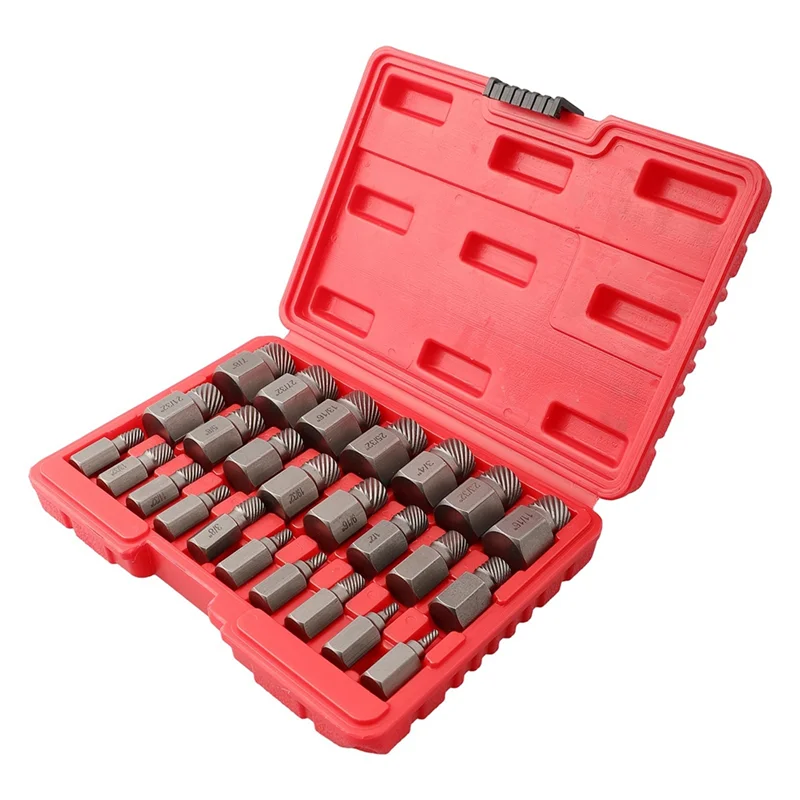 A88Z Effective Hex Screw Extractor Set 25 Piece Bolt Remover Kit For Quick And Easy Removal Of Stripped And Damaged Screws
A88Z Effective Hex Screw Extractor Set 25 Piece Bolt Remover Kit For Quick And Easy Removal Of Stripped And Damaged Screws