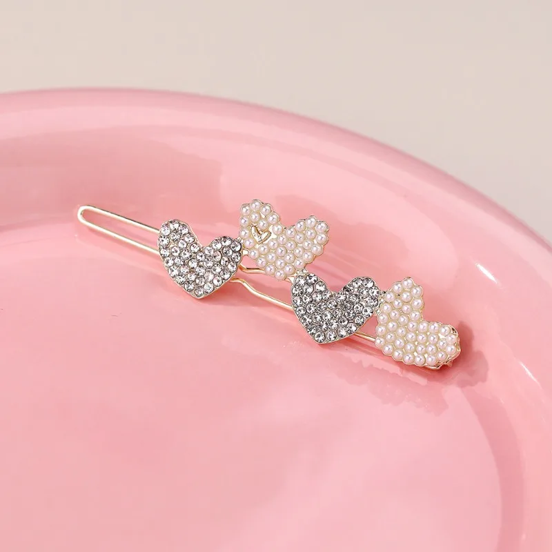 Rhinestone Women Hair Clips Heart Slide Pearl Back Head Clip Crystal Rhinestone Girls Hairpin Fashion Hair Accessories 1Pc Shiny
Rhinestone Women Hair Clips Heart Slide Pearl Back Head Clip Crystal Rhinestone Girls Hairpin Fashion Hair Accessories 1Pc Shiny