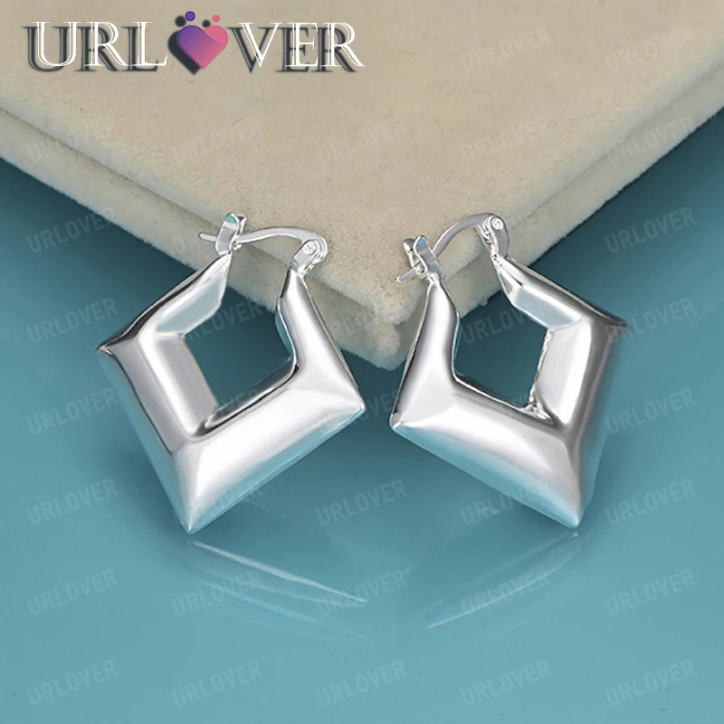 Fine Jewelry 30mm 925 Sterling Silver Hoop Earrings Birthday Gift Silver Accessories Women Engagement Wedding Party Jewelry
Fine Jewelry 30mm 925 Sterling Silver Hoop Earrings Birthday Gift Silver Accessories Women Engagement Wedding Party Jewelry