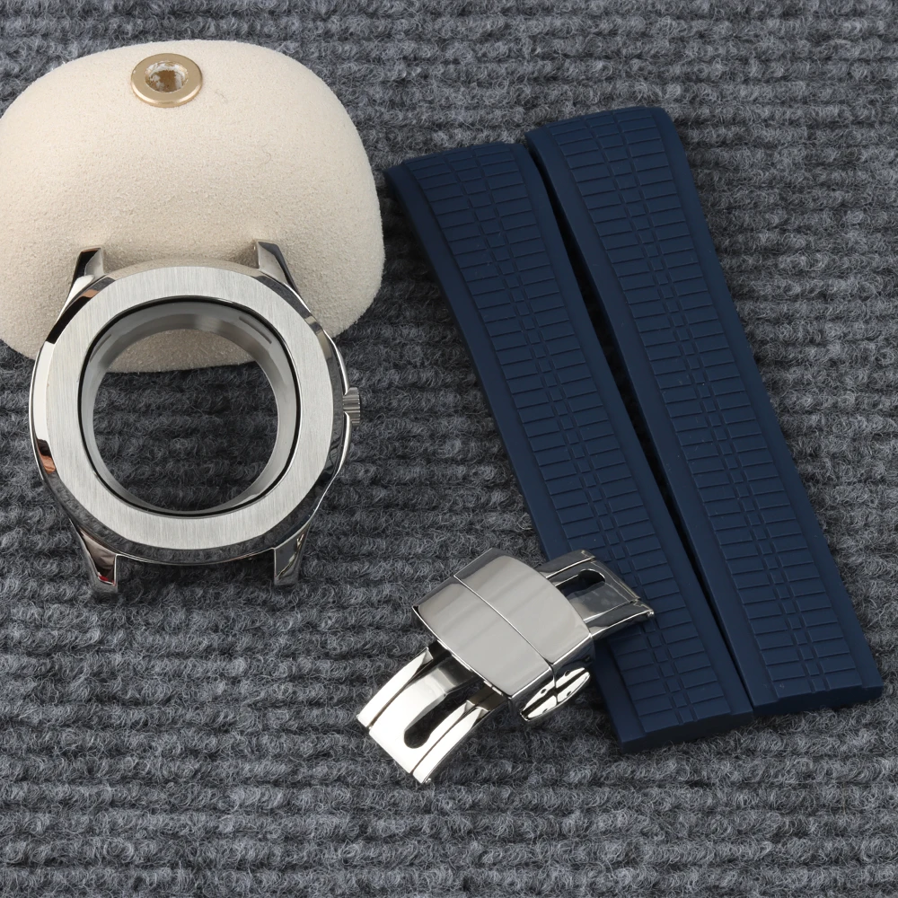 42mm Sapphire glass Case For Aquanaut Waterproof Rubber Strap For NH35 NH36 NH38 Movement 31.5mm Dial Stainless Steel Watch Case
42mm Sapphire glass Case For Aquanaut Waterproof Rubber Strap For NH35 NH36 NH38 Movement 31.5mm Dial Stainless Steel Watch Case