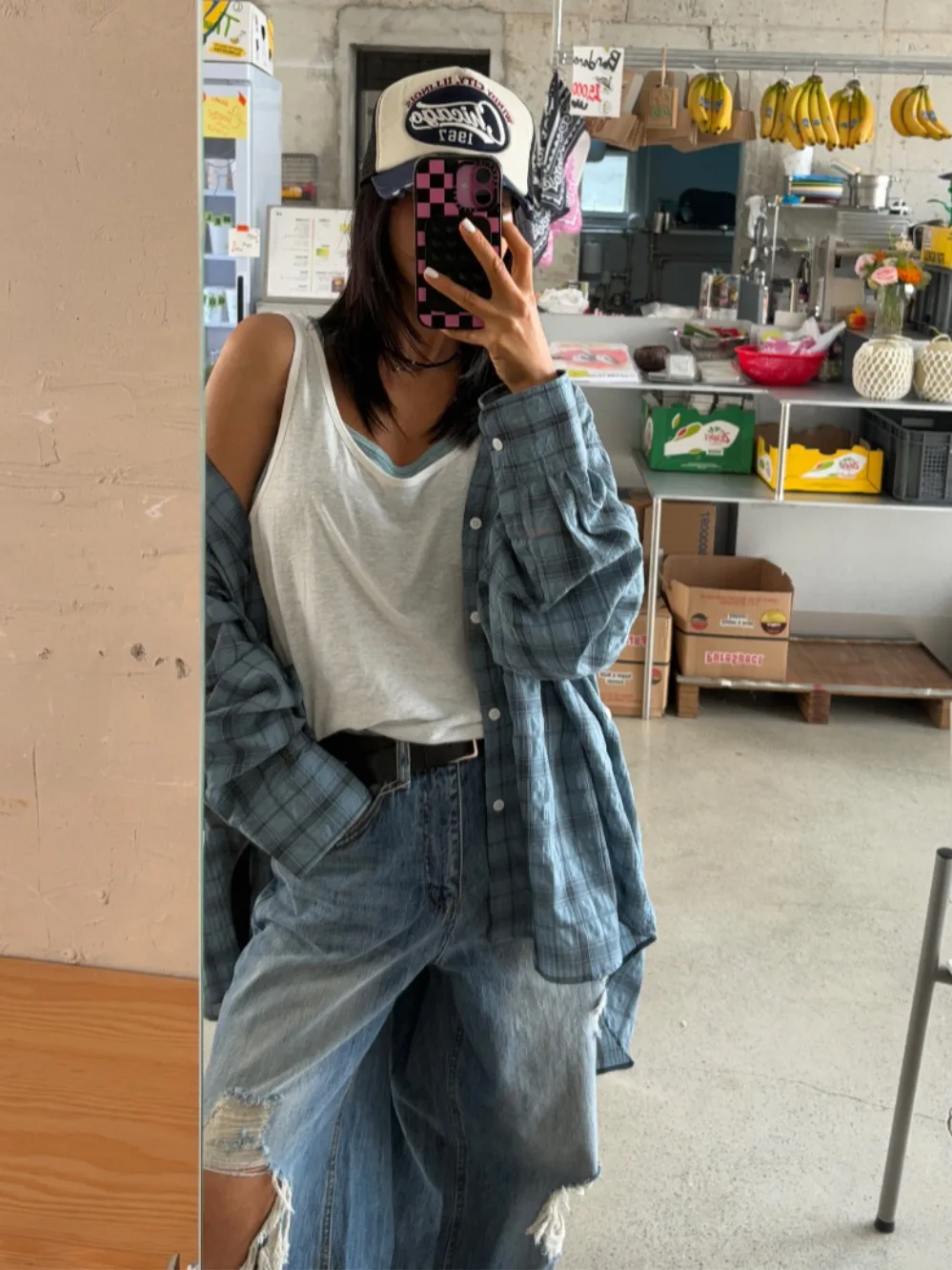 Стильный осенний женский топ в клетку с защитой от солнца, уникальный дизайн в корейском стиле, повседневный топ для весны и лета
Стильный осенний женский топ в клетку с защитой от солнца, уникальный дизайн в корейском стиле, повседневный топ для весны и лета