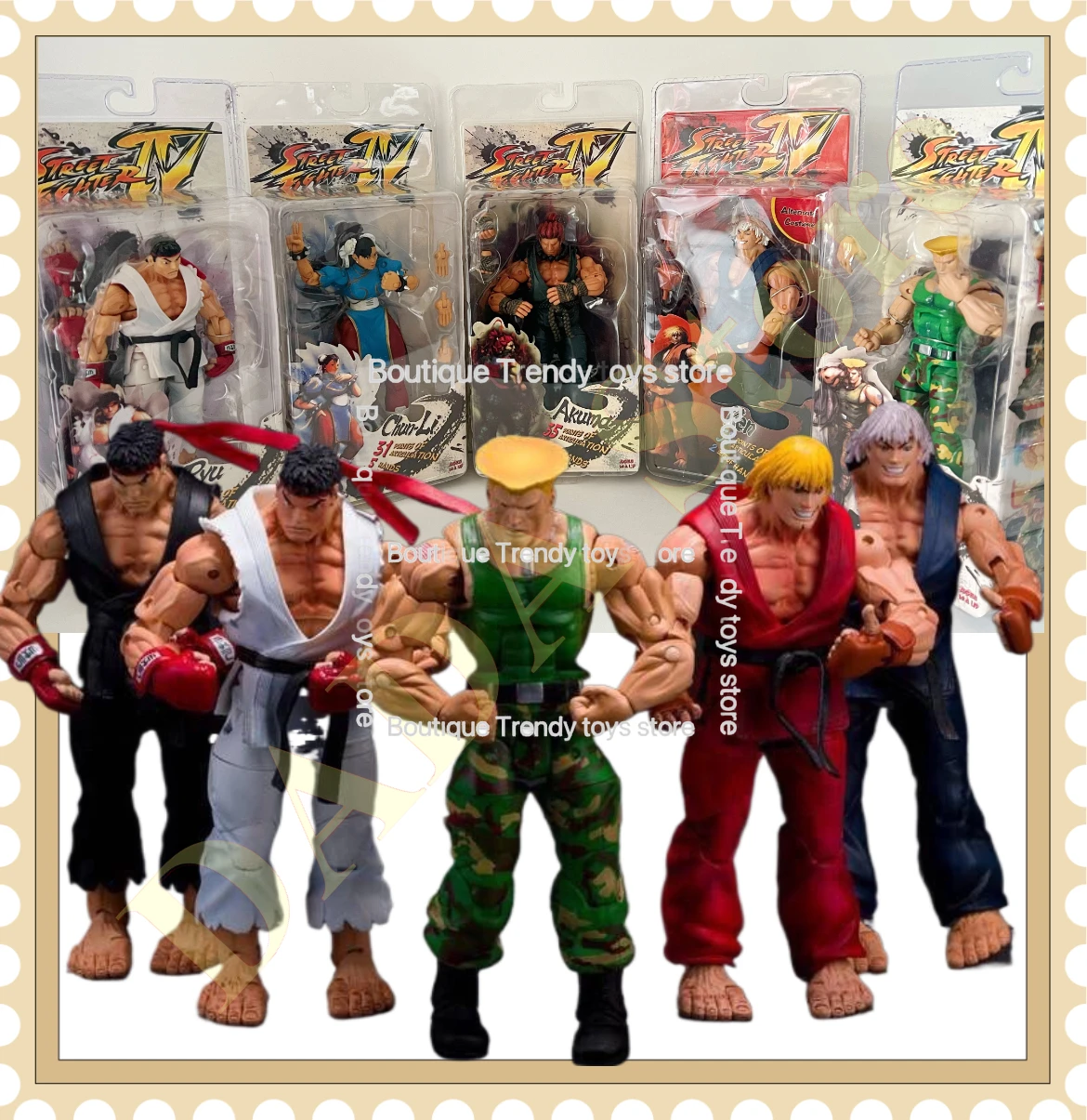 In stock Street Fighter Ryu Ken Chun Li Guile Gouki Anime Figure Game Derivative Character Action Figurine Movable Model Toys
In stock Street Fighter Ryu Ken Chun Li Guile Gouki Anime Figure Game Derivative Character Action Figurine Movable Model Toys