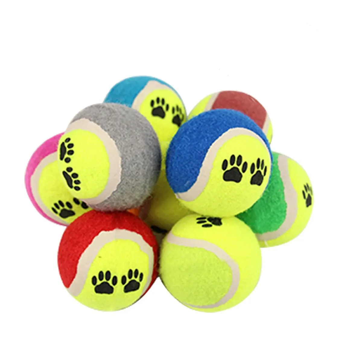 12Pcs Pet Dog Chew Tennis Ball Set Cute Paw Design Stimulate Instinct Exercise Fun Cat Kitten Play Balls Pet Supplies
12Pcs Pet Dog Chew Tennis Ball Set Cute Paw Design Stimulate Instinct Exercise Fun Cat Kitten Play Balls Pet Supplies