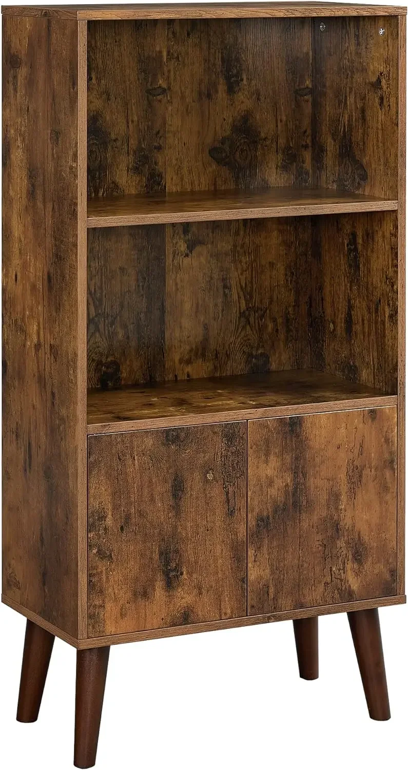 Bookcase, 2-Tier Retro Bookshelf with Doors, Storage Cabinet for Books, Photos, Decorations in Living Room, Office, Study
Bookcase, 2-Tier Retro Bookshelf with Doors, Storage Cabinet for Books, Photos, Decorations in Living Room, Office, Study