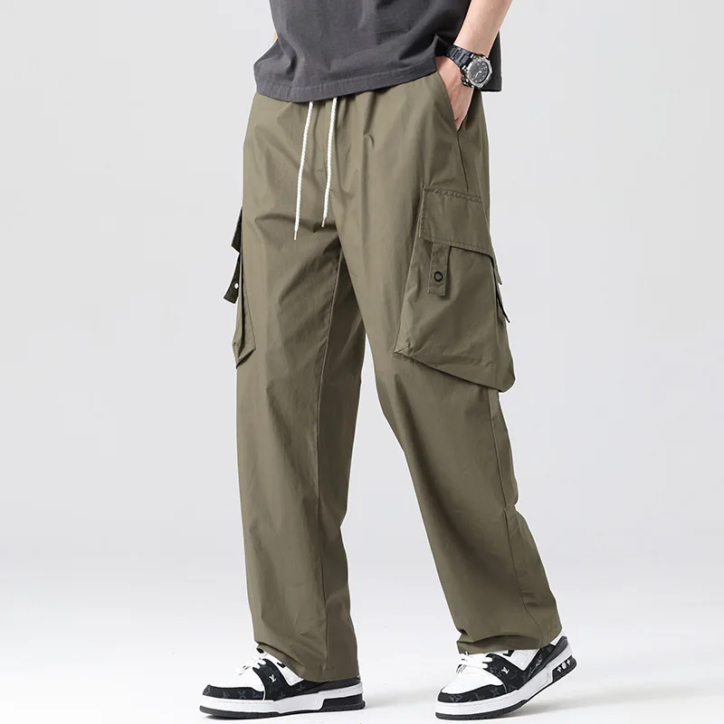 2024 New Men's Cargo Pants Loose Casual Pants Outdoors Trousers Pure Cotton Material Straight Comfortable Slanted Pocket Pants
2024 New Men's Cargo Pants Loose Casual Pants Outdoors Trousers Pure Cotton Material Straight Comfortable Slanted Pocket Pants