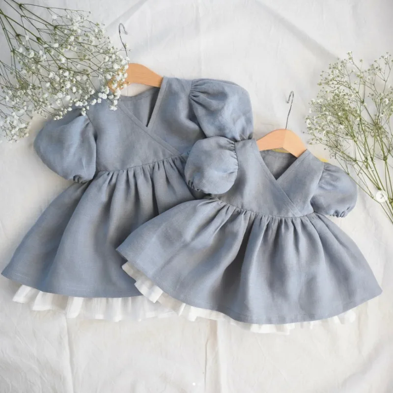 2025 Summer Girls Cotton Short Sleeved Dress Princess Dress Retro Countryside Style
2025 Summer Girls Cotton Short Sleeved Dress Princess Dress Retro Countryside Style