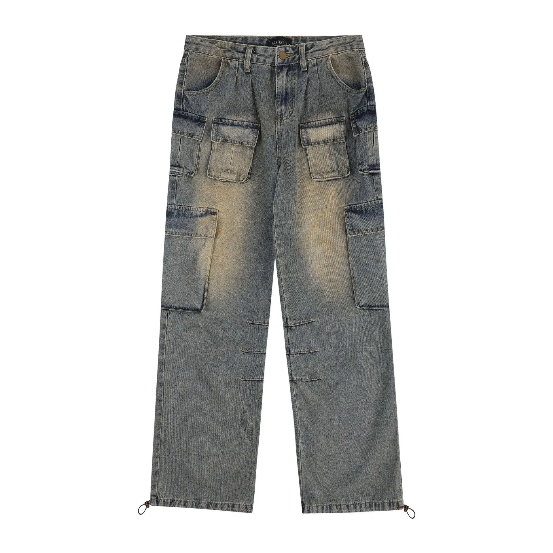 Men's Fashion Hip Hop Cargo Jeans With Multi Pockets Streetwear Loose Fit Y2K Denim Trousers Vibe Style Pants Bottoms
Men's Fashion Hip Hop Cargo Jeans With Multi Pockets Streetwear Loose Fit Y2K Denim Trousers Vibe Style Pants Bottoms
