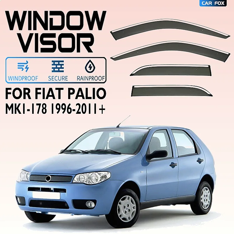 For FIAT Palio Weekend 1996-2011 Car Window Visor Rain Sun Shade Side Shield Auto Accessories
For FIAT Palio Weekend 1996-2011 Car Window Visor Rain Sun Shade Side Shield Auto Accessories