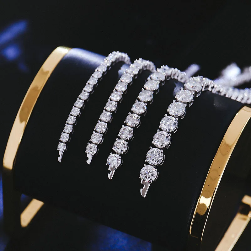Provence Tennis Bracelet with Full Moissanite 2/3/4/5/6mm for Women Men 925 Sterling Silver Trendy Gift
Provence Tennis Bracelet with Full Moissanite 2/3/4/5/6mm for Women Men 925 Sterling Silver Trendy Gift