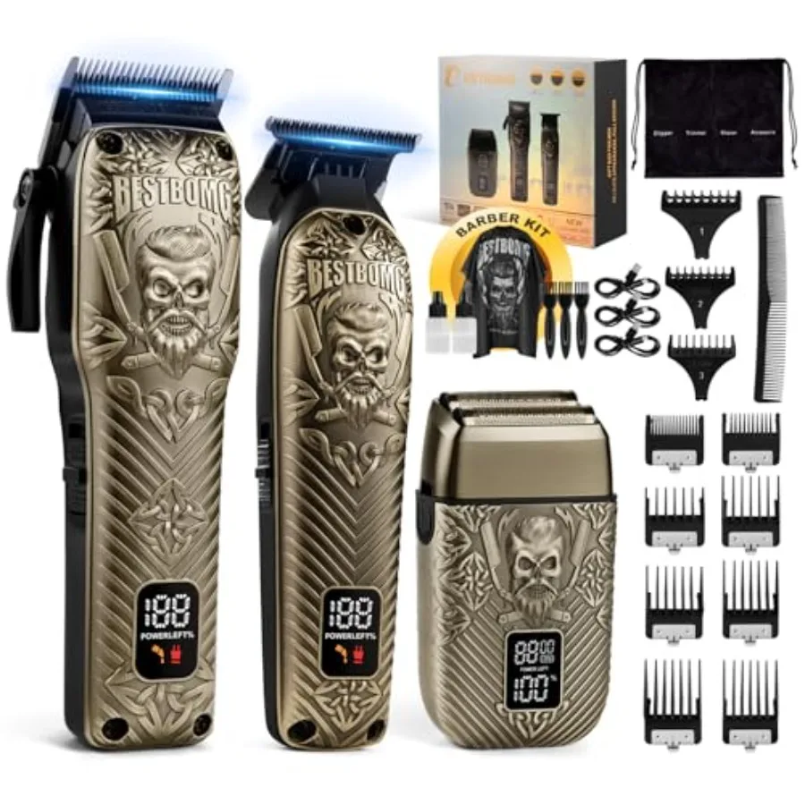 ® Hair Clippers for Men, Profional Hair Clippers, Beard Trimmerand Rechargeable Shaver Set, Metal T-Blade, LED Display, Barber
® Hair Clippers for Men, Profional Hair Clippers, Beard Trimmerand Rechargeable Shaver Set, Metal T-Blade, LED Display, Barber