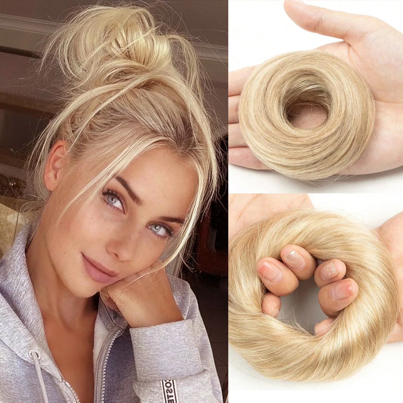 Real Human Hair Buns Messy Bun Extensions Ponytail Extension Easy-to-Wear Elastic Band for Effortless Styling Brown Black Blonde
Real Human Hair Buns Messy Bun Extensions Ponytail Extension Easy-to-Wear Elastic Band for Effortless Styling Brown Black Blonde